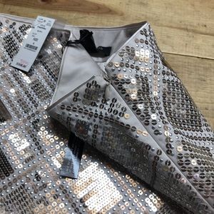 White House black market sequins skirt size 6